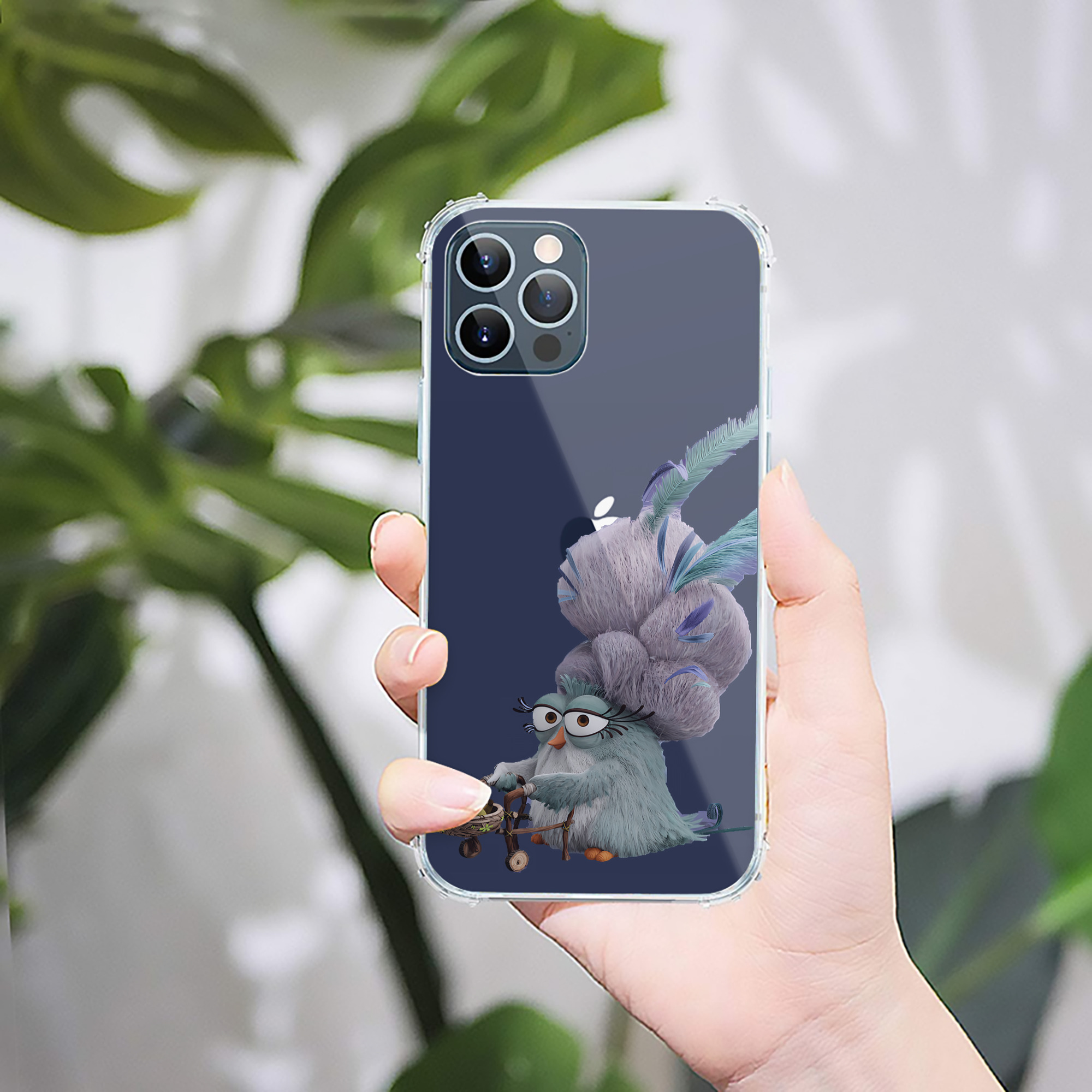 （画像用） Angry Birds アングリーバード 【iPhone 12シリーズ対応】透明スマホケース（クリアソフトケース）
